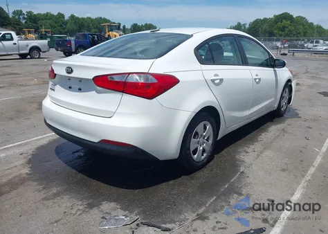2016 Kia Forte Lx из США, поврежденный, VIN KNAFK4A64G5603669